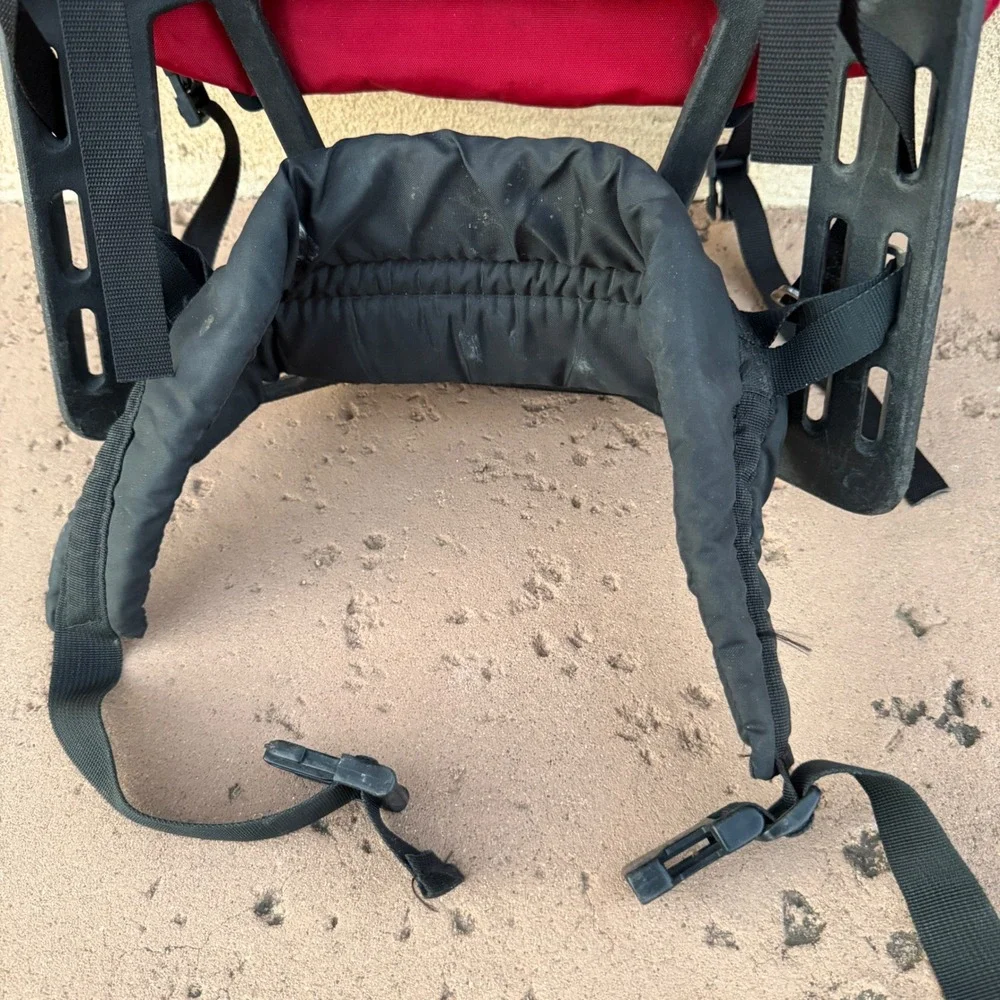 Vintage Coleman Peak 1 External Frame Backpack Red Black Hiking Camping USA Made